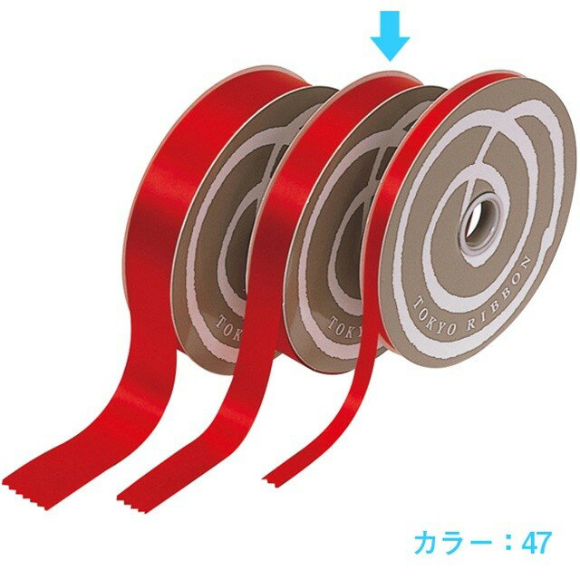 サテンEX 22mmX92m 93　オールドローズ リボン ラッピング 包装資材 リボン ベーシック [TDLRT008600-093] 代引決済不可|造花 ラッピング用品 フラワー資材 包装 フラワーアレンジメント 花束 花材 アレンジ 素材 ギフト プレゼント 花資材 手作り 材料 りぼん