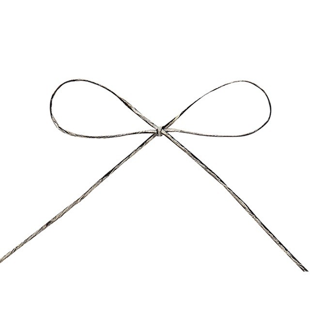 パピエール・シック　約1X75M 109　チャコール リボン ラッピング 包装資材 コード タッセル コード 紐 ロープ [TDLRT046712-109] 代引決済不可|造花 ラッピング用品 フラワー資材 包装 フラワーアレンジメント 花材 アレンジ 素材 パーツ 店舗装飾 飾付 りぼん