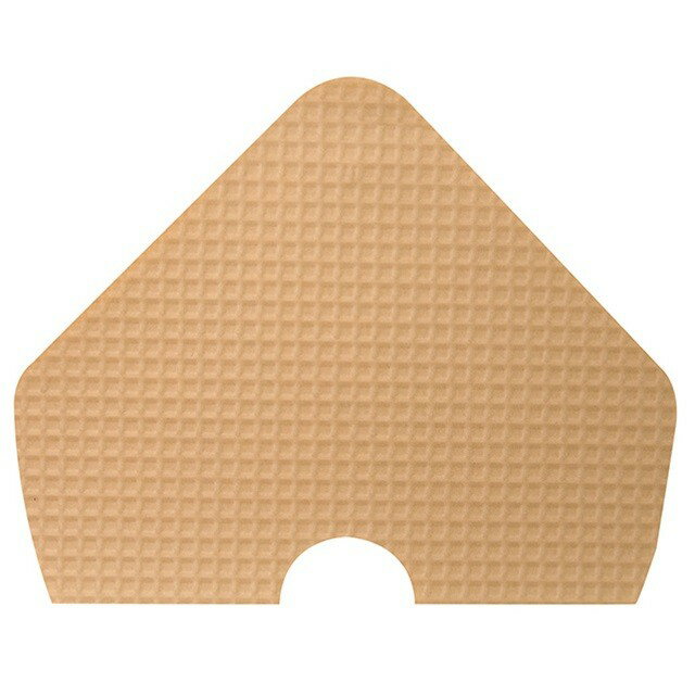 L30cm×W38cm ワッフルコルネL 56 クラフト（50枚入り）[TDLRT062423-056] 代引決済不可｜ラッピング 包..