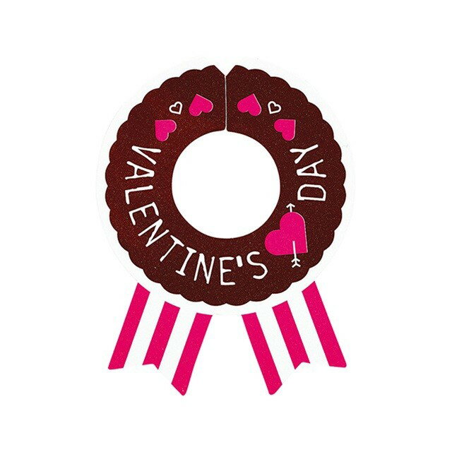 バッグクリッピータグ　65MMX50MM（30枚） 3　バレンタイン リボン ラッピング 包装資材 [TDLRT080372-..