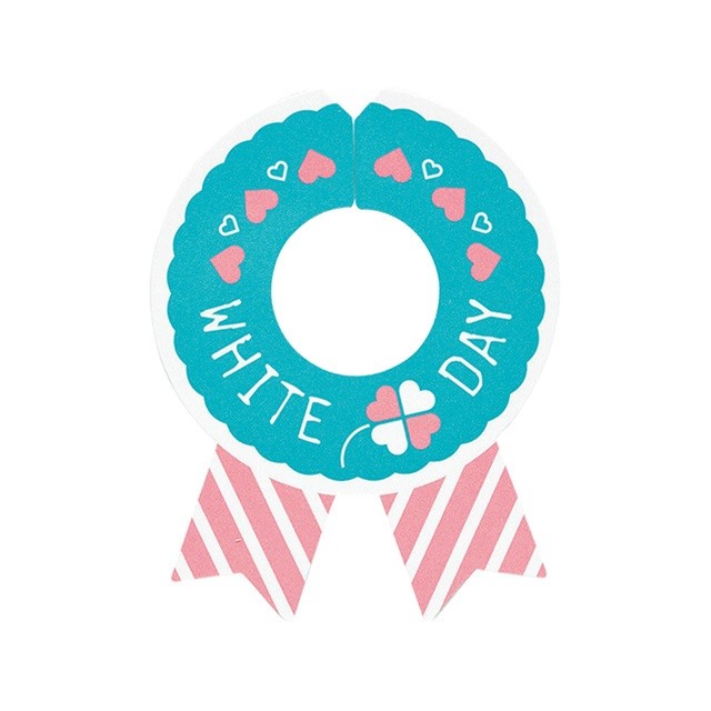 バッグクリッピータグ　65MMX50MM（30枚） 4　ホワイトデー リボン ラッピング 包装資材 [TDLRT080372-..