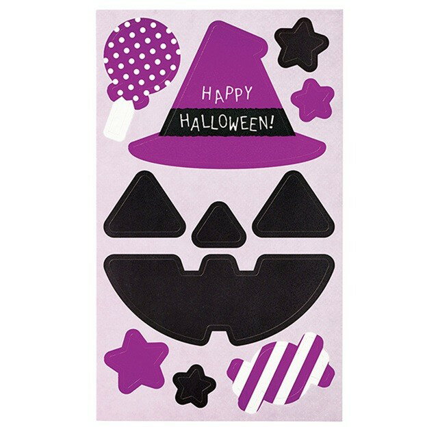 WS／かおシール（20枚）　15CMX9CM 1　パンプキン リボン ラッピング 包装資材 [TDLRT093097-001] 代引..