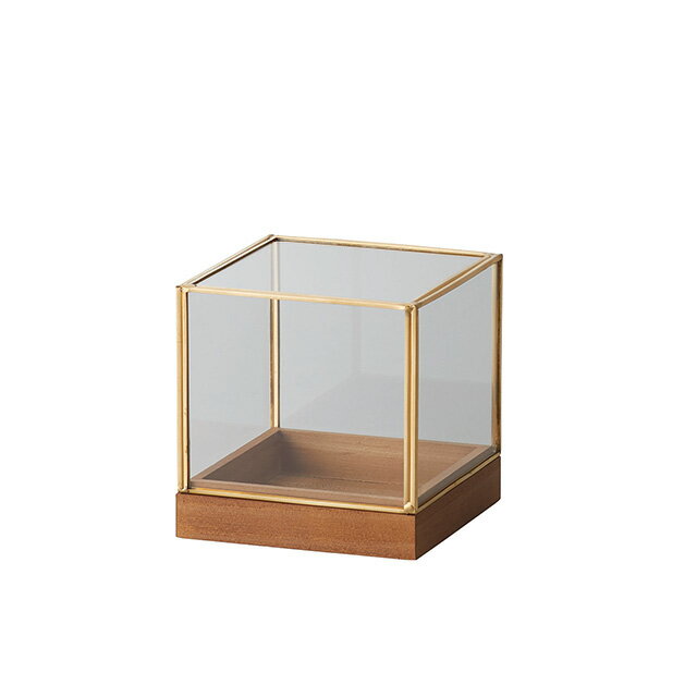 Petit　Jardin　mini　10．5□10．5H GOLD 花器 ベース フレーム [TDLCC780560-902]|造花 フラワー 花資..