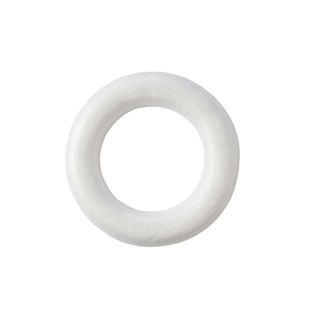 スチロールリース15cm 資材 フォーム類 (アレンジ用） 素ボール [TDLGZ000800]