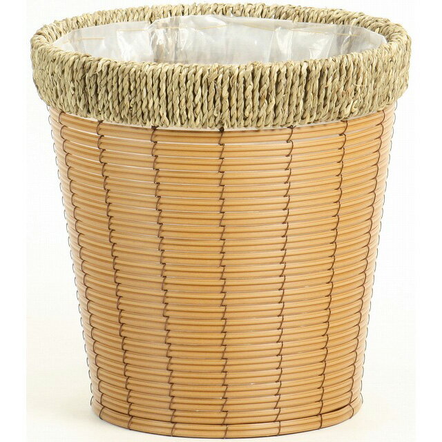 PEグラス巻ケンガイ6号用 N 花器 ベース プラスチック 樹脂 [TDLKA55106K-00N]|装飾 飾り 飾り付け 店舗装飾 オブジェ デコレーション鉢 ポット φ21×H23cm ナチュラル