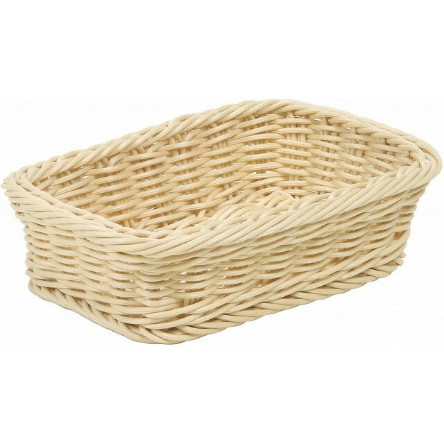 PPバスケット22×15　アイボリー W 花器 ベース プラスチック 樹脂 [TDLKA580006-00W]|装飾 飾り 飾り付..