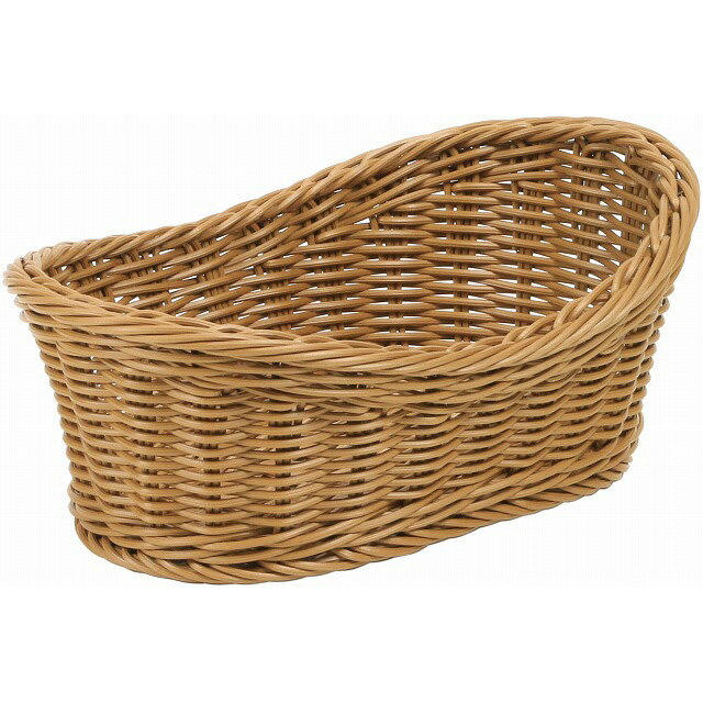 PPバスケット波型　カフェブラウン B 花器 ベース プラスチック 樹脂 [TDLKA580015-00B]|装飾 飾り 飾り付け 店舗装飾 オブジェ デコレーション鉢 ポット 28×18×10cm ブラウン