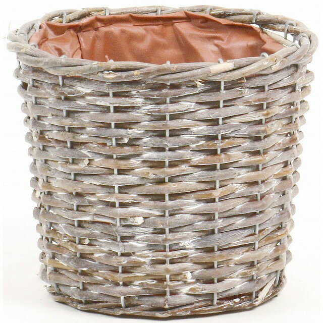 内寸φ17×H16 ウイローウオッシュダ鉢5号用 花器 ベース ナチュラル素材 バスケット かご [TDLKA62550D]|造花 フラワー 花資材 花かご アレンジメント用品 フラワーアレンジメント 花材 土台 インテリア おしゃれ 店舗装飾 飾り付け 装飾 材料 花入れ 籠 カゴ