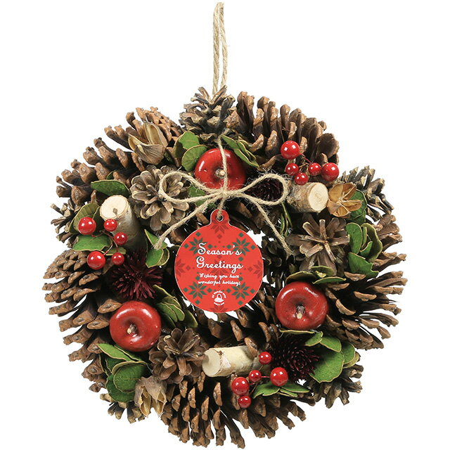 リースφ25 ナチュラル 小箱入 花器 ベース ナチュラル素材 リース [TDLKA660001]|リース 造花 フラワー 花資材 アレンジメント用品 インテリア おしゃれ 店舗装飾 ディスプレイ クリスマスリース クリスマス花輪 ドア 玄関 壁飾り ナチュラルリース お祝い 部屋飾り