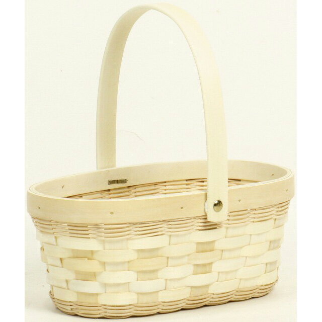 L付美白乃樹フラワーポット 花器 ベース ナチュラル素材 バスケット かご [TDLKA72835T]