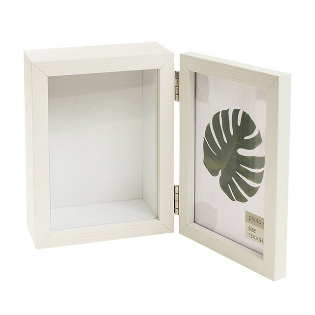 W11×D7×H15cm（閉じた状態） KBピクチャーフレームM　WH 花器 ベース フレーム [TDLKJ0FC649]|造花 フ..