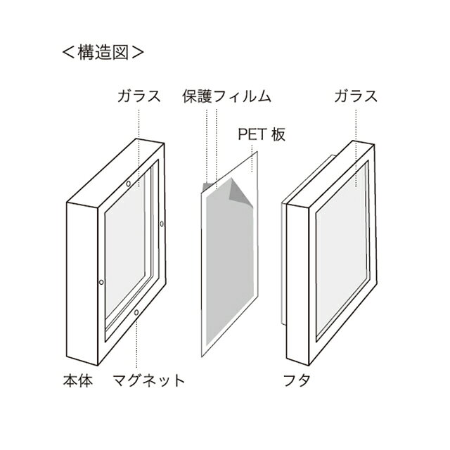 エルビエ30L11W5H ホワイト フローティングフレーム デコフレーム [TDLCC680821-10...