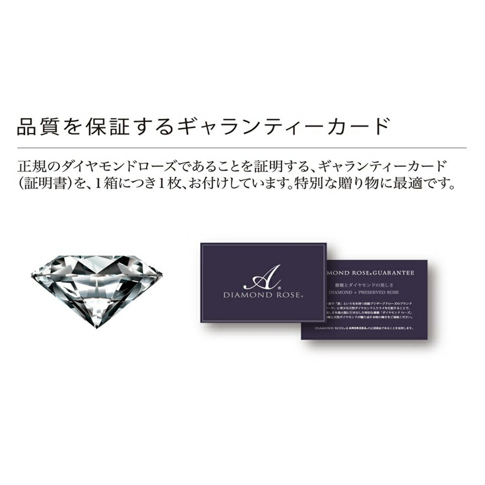 ダイヤモンドローズモダン85-E黒ヴィオレプリザーブドフラワーローズバラ[TDLDD001216-054] 薔薇 バラ 天然素材 プリザーブド加工 ギャランティカード付