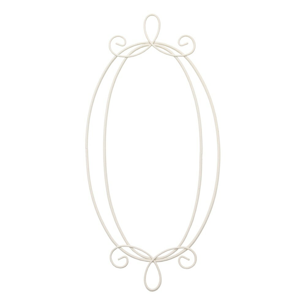 ワイヤークイーン 大 ホワイト ワイヤーベース ワイヤーフレーム 花器ベース[TDLND040468] アレンジメント花材 ハンドメイド資材 アレンジベース 飾り デコレーション インテリア花器 ミックスアレンジ ワイヤー製(4)