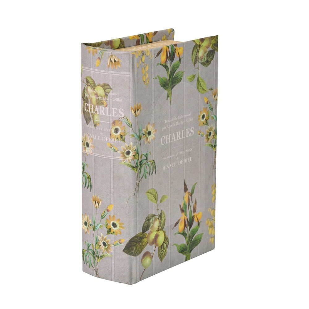 ブックボックスSライラック／フラワー本型ケース置物デコレーション素材[TDLXY000010-050] アレンジメ..