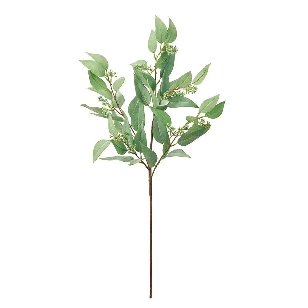 実付きユーカリブランチシルバーグリーンアーティフィシャルフラワー造花ユーカリ[TDLFG002313-015] フ..