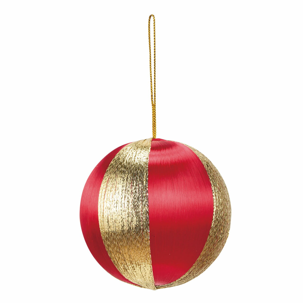サテンボール80赤／金3コ入お正月オーナメントディスプレイインテリアデコレーション素材[TDLZE003080-003]【サテンボール 飾り インテリア イベント用品 店舗装飾 】