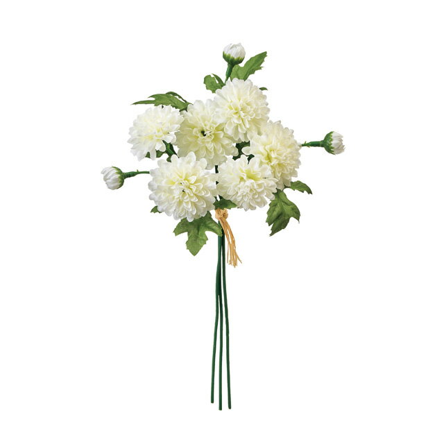 小菊ピッククリーム1束アーティフィシャルフラワー造花マム菊[TDLFM003037-001]【花 フラワーギフト アートフラワー インテリアフラワー アレンジメントフラワー 供花 】