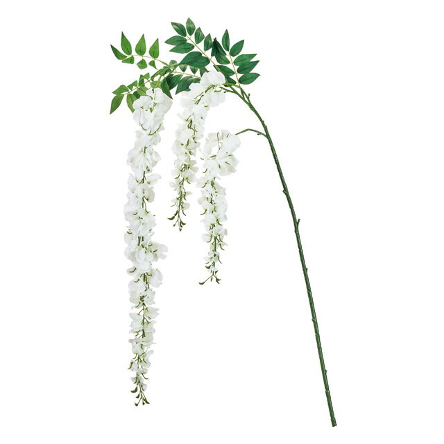 涼の藤枝大ホワイトアーティフィシャルフラワー造花藤[TDLFM000521-001]【花 フラワーギフト アートフラワー インテリアフラワー アレンジメントフラワー ブランチ 】