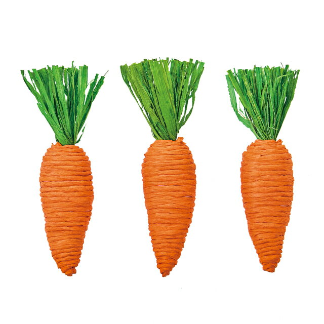 ペーパーキャロットオレンジ3コ入デコレーション素材にんじんインテリアディスプレイナチュラル素材[TD..