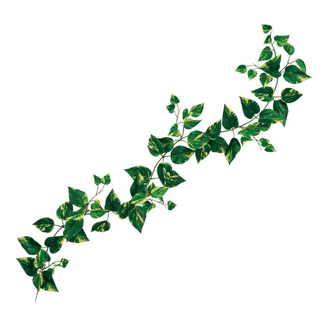 難燃斑入りポトスガーランドグリーン／イエローアーティフィシャルフラワー造花難燃性燃えにくいグリーンディスプレイポトス[TDLFG612505]【人工観葉植物・インテリアフラワー フェイクグリーン ディスプレイ インテリアグリーン 】