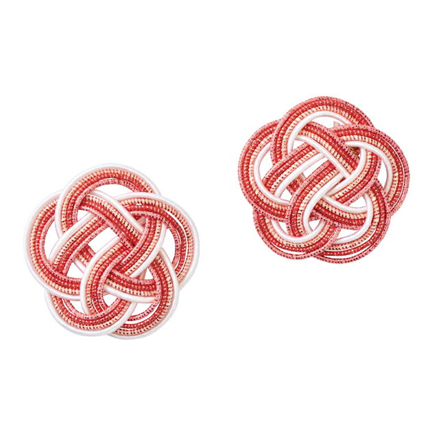 淡きらめき梅結びピンクアソート4コ入デコレーション素材水引飾り[TDLMH000505-002]【お正月飾り 和モダン ディスプレイ スプレー デコレーション ハンドメイド資材 装飾 】