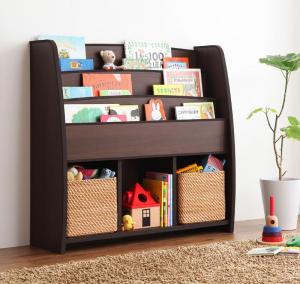 リビング収納 チェスト キャビネット タンス テレビ台 ソフト素材 リビングカラーシリーズ 棚付絵本ラック ラージ[COPA102191040500275]|インテリア 寝具 収納 子供部屋用インテリア 寝具 収納 収納 絵本棚