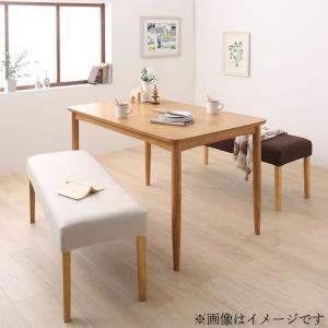 選べる8パターン 天然木 カバーリング ダイニング 4人 3点セット(テーブル+ベンチ2脚) W120[COPA110138500026917]|インテリア 寝具 収納 ダイニングセット