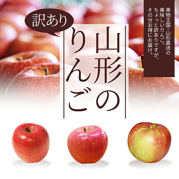 ＼只今お届け中／ りんご 訳あり 10kg 送料無料 早生ふじ サンふじ 山形県産 産地直送りんご お徳用 ジャムにもOKなりんご りんごジュースにもOK！ 家庭用りんご 日時指定不可 食べ物 果物 ポイント消化 美味しいリンゴ あす楽