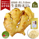 【マラソンおすすめ！】【あす楽】 生姜粉末 国産 55g 高知県産 送料無料 生姜パウダー 無添加 無着色 ジッパー付袋 冷え 寒さ対策 乾燥ショウガ粉末 生姜、乾燥生姜パウダー 乾燥しょうが粉末　ジンジャーパウダー しょうがパウダー ポイント消化