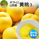 【8月下旬発送・先行早割】 山形県産 秀品 黄桃 3kg(10〜16玉前後)クール便 敬老の日 ギフト 化粧箱入り 黄桃 山形県から産地直送 硬い桃 黄桃 黄金...
