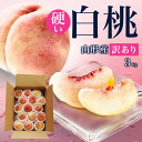 【9月上旬発送 先行早割】白桃 硬い桃 訳あり 品種おまかせ 3kg 8~15玉前後 山形産 硬め クール便 ちょっと訳あり桃 固い桃 を時期に応じてお届け 【品種指定不可】桃 送料無料 果物 フルーツ