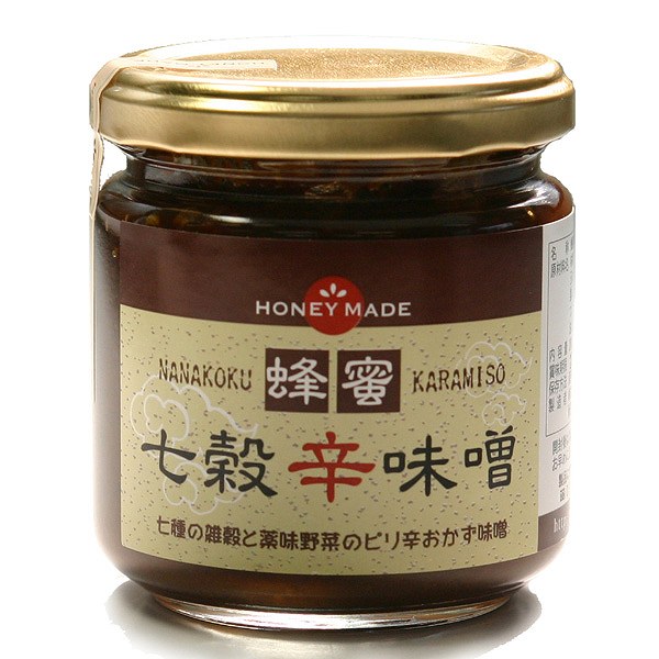 【ローズメイ ハニーメイド HONEY MADE】 七穀辛味噌雑誌 書籍 TVでも紹介される蜂蜜胡麻でお馴染みの！国産蜂蜜使用！こだわりの国産はちみつ！プレゼントにも大人気！辛味が最高お中元 　 お年賀