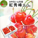 さくらんぼ 【2024年7月上旬発送 先行早割】 さくらんぼ 紅秀峰 2L 特秀 1kg (500g×2)山形県産 産地直送 化粧箱入 お中元 ギフト 佐藤錦 の次はこちら 紅秀峰 贈答品として人気 送料無料