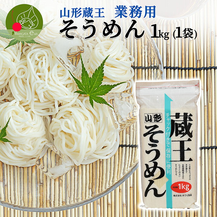 山形 蔵王 そうめん 1kg 業務用 乾麺山形県...の商品画像