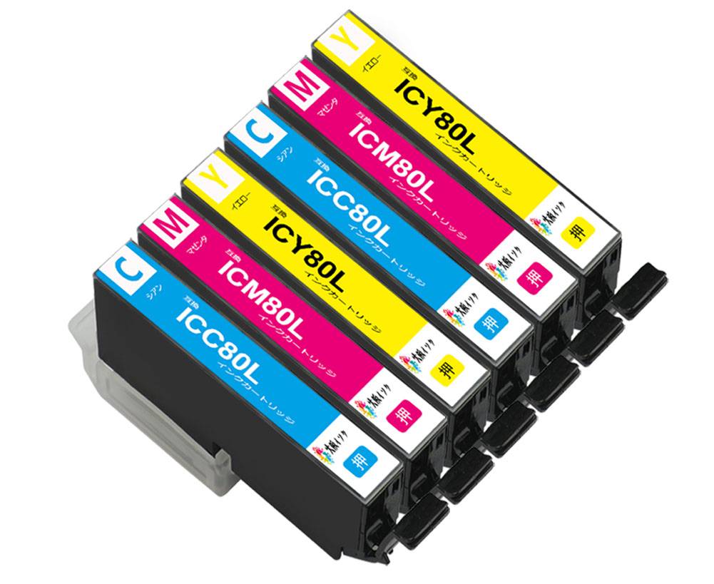 ic6cl80l  3FZbgGv\ ݊CNJ[gbWic80l C M Y*2 3F6{ Ή@: EP-707A / EP-708A / EP-777A / EP-807AB / EP-807AR / EP-807AW / EP-808AB / EP-808AR / EP-808AW / EP-907F / EP-977A3 / EP-978A3 / EP-979A3 cʕ\tIC`bvt