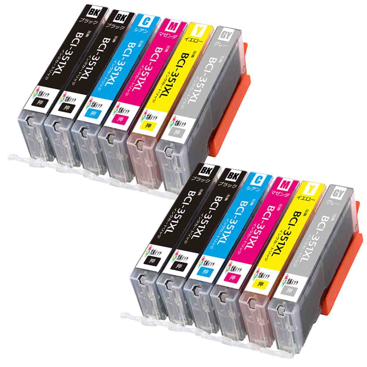 Canon Υߴ󥯥ȥå351 XL + 350xlBCI-351XLBK֥å*4  BCI-351XLC*2  BCI-351XLMޥ*2 BCI-351XLY*2 BCI-351XLGY졼*2б: 󥯥ȥå bci-350XL MG7530F MG7530 MG7130 MG6730 MG6530 MG6330 iP873