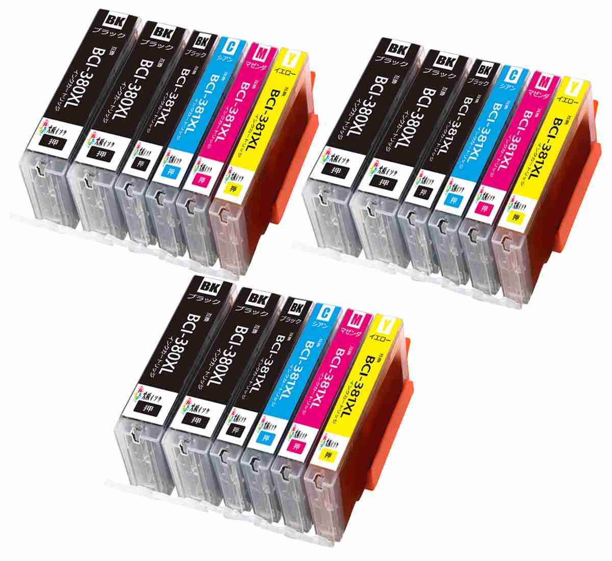 キヤノンcanon用bci-381+380xl 5mp*3+BCI-380PGBK*3計18本セット互換インクカートリッジ 対応機種: TR9530 TR703 pixus ts8230 pixus ts8330 TS8130 TS6230 TS6330 TS6130 TR8530 TR7530 TS7330大容量残量表示機能付