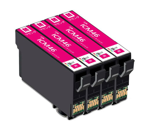 エプソン 互換インクカートリッジ ic46 ICM46-4pk マゼンダ 4個パック 対応プリンター: PX-101 / PX-401A / PX-402A / PX-501A / PX-A620 / PX-A640 / PX-A720 / PX-A740 / PX-FA700 / PX-V780 残量表示icチップ付 プリンターインク エプソン 互換インクカートリッジ ic46 ICM46-4pk マゼンダ 4個パック 対応プリンター: PX-101 / PX-401A / PX-402A / PX-501A / PX-A620 / PX-A640 / PX-A720 / PX-A740 / PX-FA700 / PX-V780 残量表示icチップ付 プリンターインク
