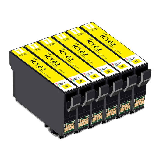 IC4CL62互換インクカートリッジ エプソン増量ICY62イエローYellow6本対応機種:PX-203 PX-204 PX-205 PX-403A PX-404A PX-434A PX-503A PX-504A PX-504AU PX-603F PX-605F PX-605FC3 PX-605FC5 PX-675F PX-675FC3 IC4CL62互換インクカートリッジ エプソン増量ICY62イエローYellow6本対応機種:PX-203 PX-204 PX-205 PX-403A PX-404A PX-434A PX-503A PX-504A PX-504AU PX-603F PX-605F PX-605FC3 PX-605FC5 PX-675F PX-675FC3