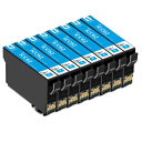 IC4CL62互換インクカートリッジ エプソン増量ICC62シアンCyan 8本目印:クリップ対応機種:PX-203 PX-204 PX-205 PX-403A PX-404A PX-434A PX-503A PX-504A PX-504AU PX-603F PX-605F PX-605FC3 PX-605FC5 PX-675F PX-675FC3(2)