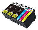 エプソン epson 互換インクカートリッジ ic6165 ic4cl6165 4色6本セット ブラック(黒)*3シアン マゼンダ イエロー各1本目印:ペン糸 ...