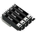 インクカートリッジ エプソン イチョウ ITH 互換 ITH-6CL BK ITH-BK黒ブラック 4本セット 対応機種: EP-711A EP-710A EP...