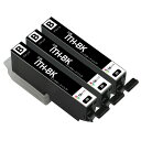 インクカートリッジ エプソン イチョウ ITH 互換 ITH-6CL BK ITH-BK黒ブラック 3本セット 対応機種: EP-711A EP-710A EP-709A EP-810AW EP-810AB EP-811AB EP-811AW増量版 残量表示 互換インクカートリッジ 汎用インク(2)
