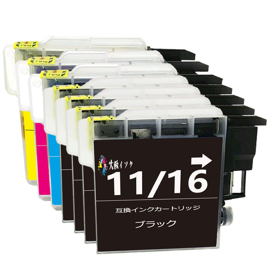 LC11 ブラザーbrother用互換インクカートリッジLC11-4PK+黒3本 合計7本 (LC11BK*4 LC11C LC11M LC11Y各1本) プリンターインクタンク対応機種:MFC-J950 935 930 J855 J805 J850 J800 735 J700 695 675 670 J615 495 490 6890 6490 5890 DCP-J715 595 535 J515 390 385 165