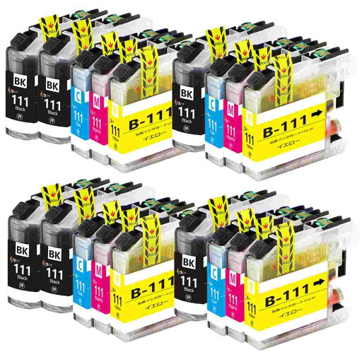 LC111 ブラザーbrother用互換インクカートリッジLC111-4PK*4+黒2本 合計18本 (LC111BK*6 LC111C LC111M LC111Y各4本) 対応プリンター:J957N J757N J557N J877N J987DN J897DN J827DN J727D J952N J752N J552N J980DN J890DN J820DN J720D 大容量インクタンク汎用インク LC111 ブラザーbrother用互換インクカートリッジLC111-4PK*4+黒2本 合計18本 (LC111BK*6 LC111C LC111M LC111Y各4本) 対応プリンター:J957N J757N J557N J877N J987DN J897DN J827DN J727D J952N J752N J552N J980DN J890DN J820DN J720D 大容量インクタンク汎用インク