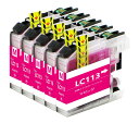 インクカートリッジ LC113互換プリンターインク LC113M マゼンタM 5本セット 大容量タイプ 残量表示可能icチップ付互換インクカートリッジ 汎用インク 互換インクカートリッジMFC-J6975CDW / MFC-J6973CDW / MFC-J6970CDW / MFC-J6770CDW(2)