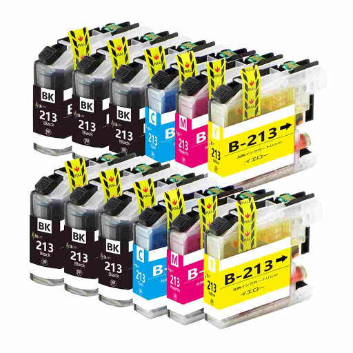 LC213 ブラザーbrother用互換インクカートリッジLC213-4PK*2+黒4本 合計12本 (LC213BK*6 LC213C LC213M LC213Y各2本) 純正と併用可能汎用インク対応機種:DCP-J4220N-B/W DCP-J4225N DCP-J4220N MFC-J4720N MFC-J4725N MFC-J5820DW MFC-J5720CDW MFC-J5620CDW MFC-J5820DN LC213 ブラザーbrother用互換インクカートリッジLC213-4PK*2+黒4本 合計12本 (LC213BK*6 LC213C LC213M LC213Y各2本) 純正と併用可能汎用インク対応機種:DCP-J4220N-B/W DCP-J4225N DCP-J4220N MFC-J4720N MFC-J4725N MFC-J5820DW MFC-J5720CDW MFC-J5620CDW MFC-J5820DN
