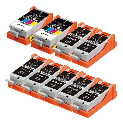 キャノン用Canon BCI-19BKブラックx7+BCI-19CLRカラーx2 9本セット 互換インクカートリッジ対応機種: PIXUS TR153 / iP100 / iP110 / mini360 / mini260 最新ICチップ 残量表示検知機能付き キャノン用プリンターインクタンク 純正と併用可能汎用インク 個別包装 キャノン用Canon BCI-19BKブラックx7+BCI-19CLRカラーx2 9本セット 互換インクカートリッジ対応機種: PIXUS TR153 / iP100 / iP110 / mini360 / mini260 最新ICチップ 残量表示検知機能付き キャノン用プリンターインクタンク 純正と併用可能汎用インク 個別包装