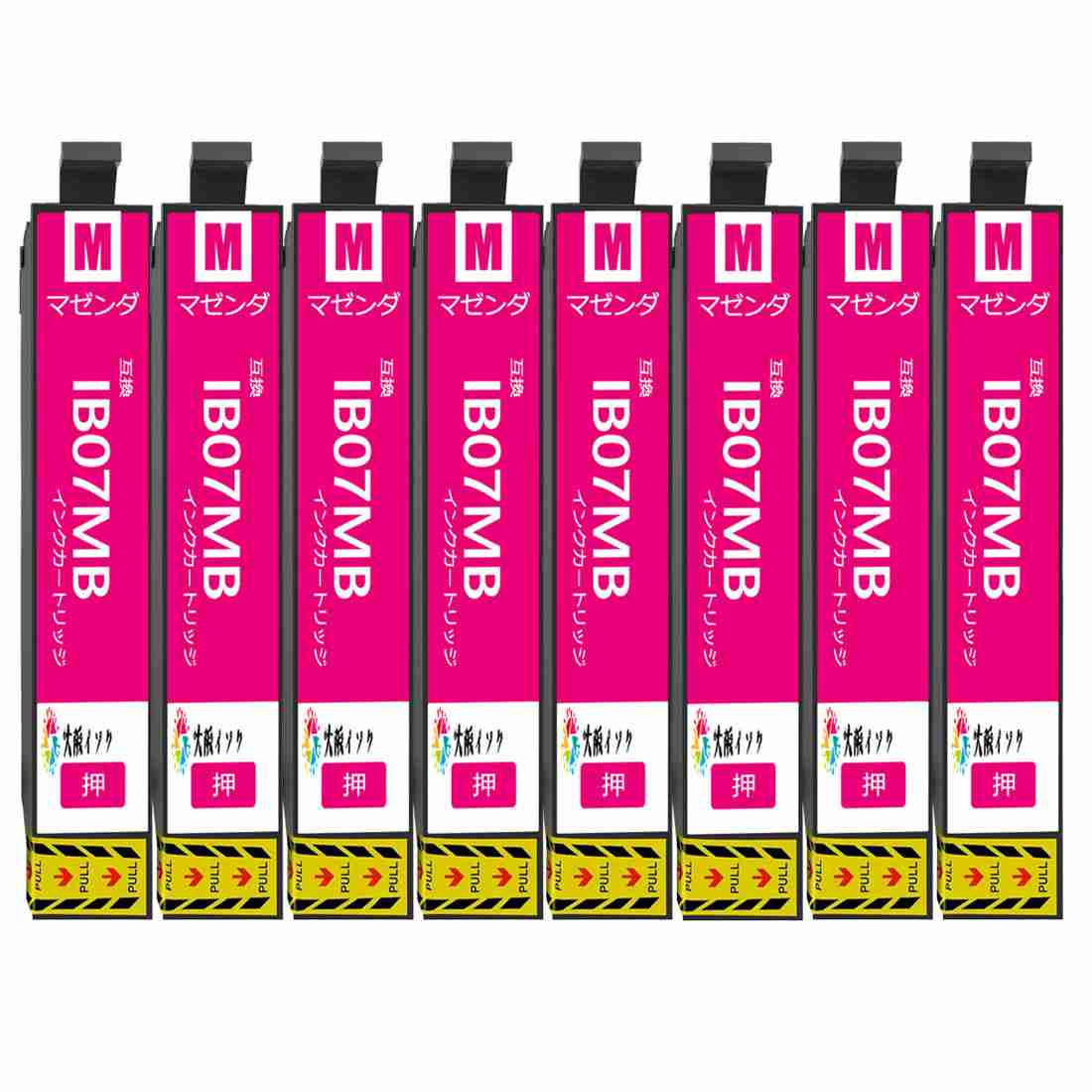 IB07CL4B互換インクカートリッジ エプソンEpson増量IB07MAマゼンタMagenta8本目印：マウス 大容量 Epsonエプソン用 対応機種：PX-M6010F PX-M6011F PX-S6010